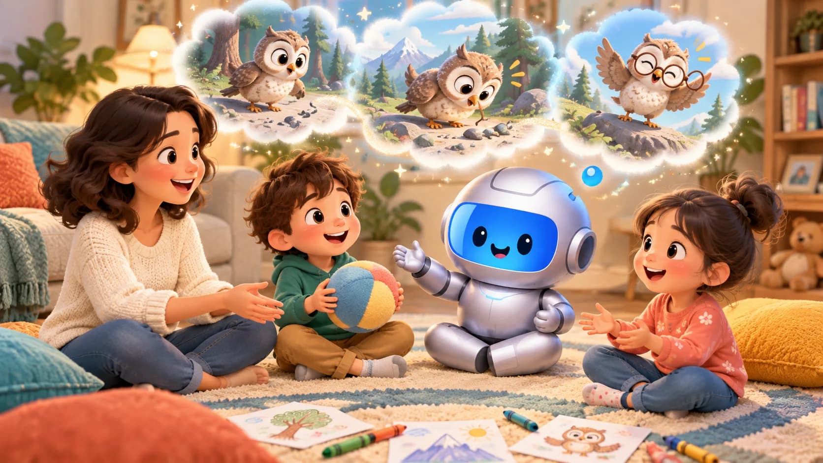 Activity 2: Pass the Tale (One Sentence at a Time) — ELEN mascot illustration